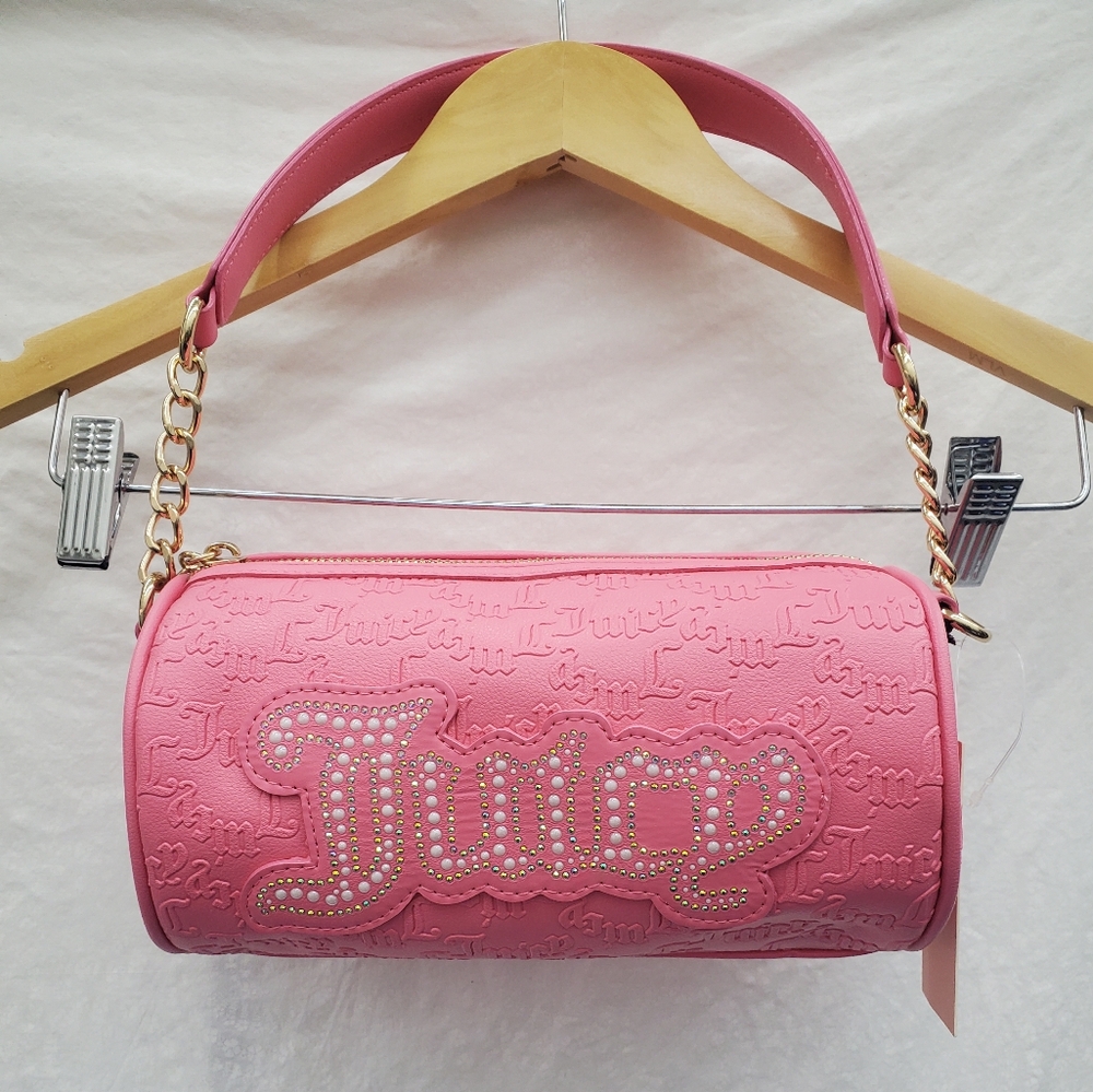 Juicy Couture Embossed Pink Shoulder Bag